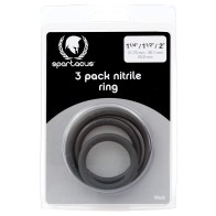 Spartacus Nitrile Cock Ring Set for Safe Pleasure