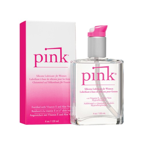 Lubricante de Silicona Rosa Botella de Vidrio 4 oz