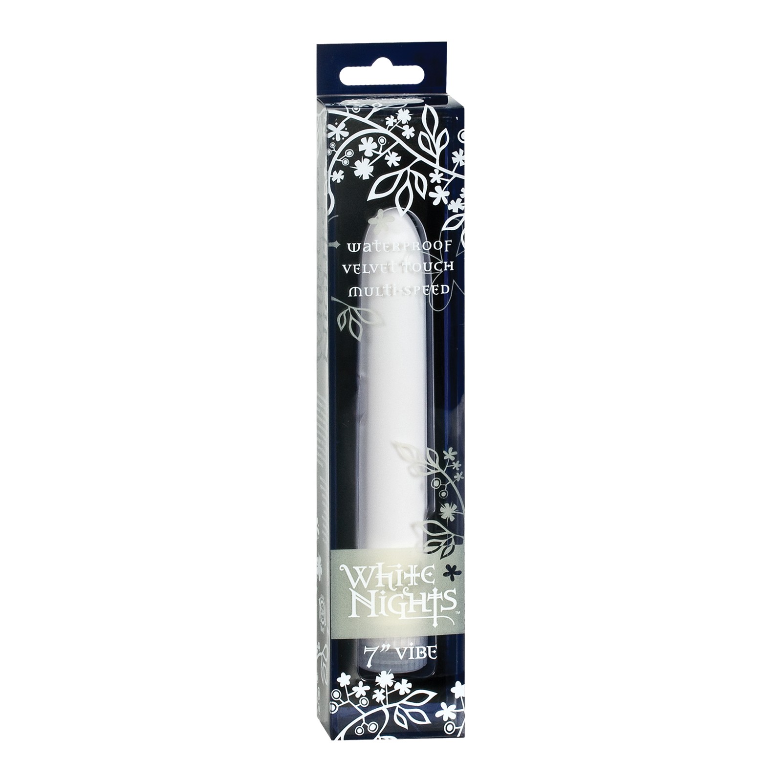 Vibrador Impermeable White Nights de Toque Terciopelo 7 Pulgadas