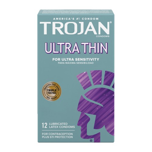 Condoms Trojan Ultra Thin - Caja de 12