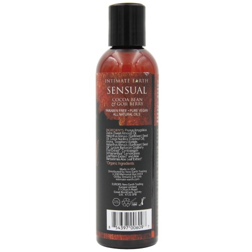 Aceite de Masaje Intimate Earth de Cacao y Baya