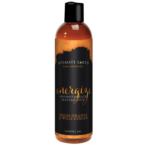 Intimate Earth Energetic Massage Oil - Orange & Ginger