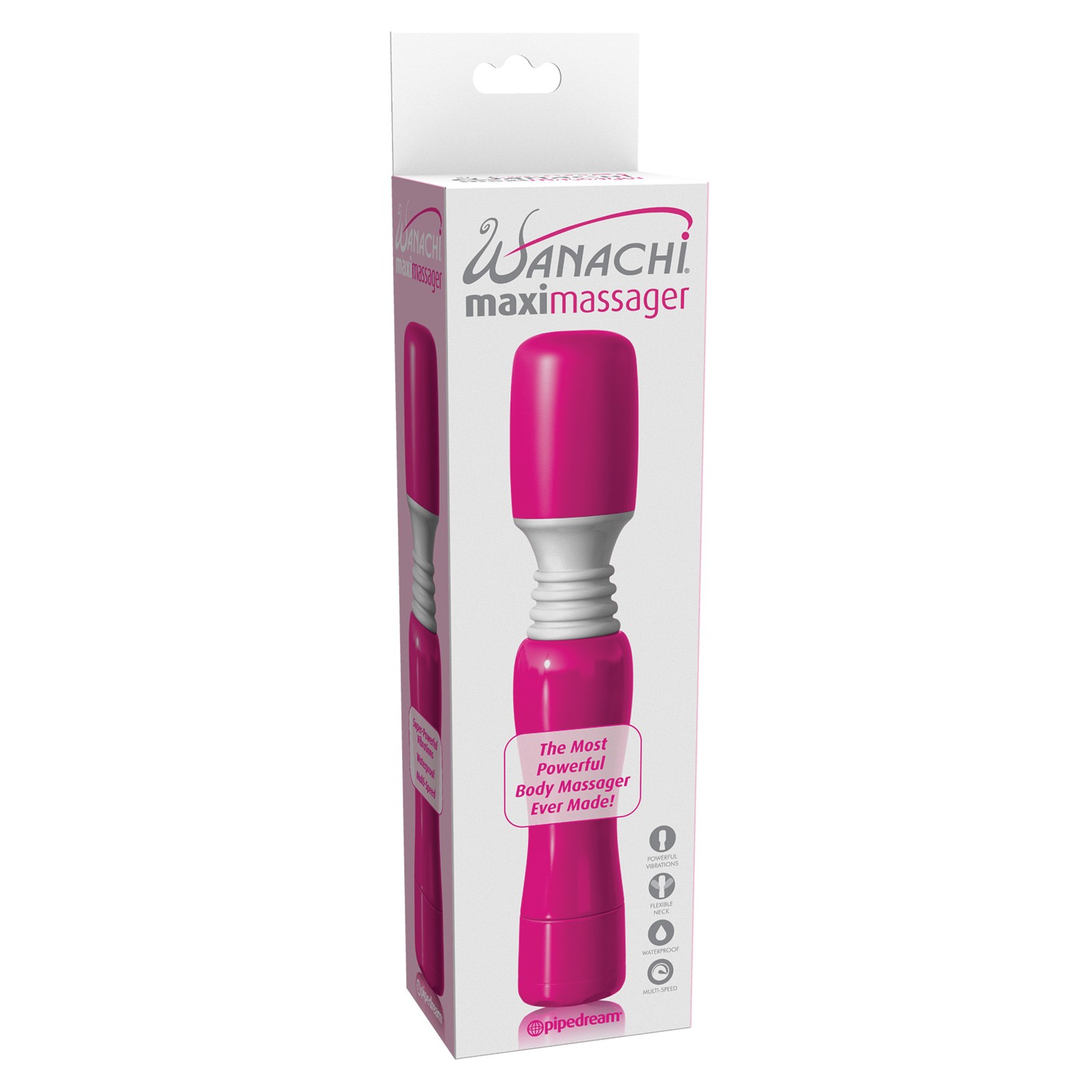 Maxi Wanachi Massager Waterproof Pink