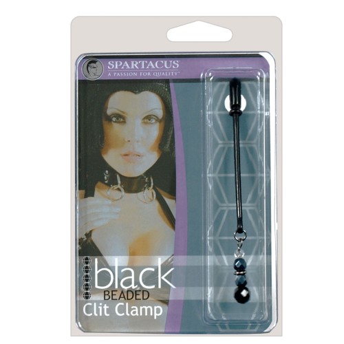 Spartacus Black Beaded Clit Clamps for Sensation