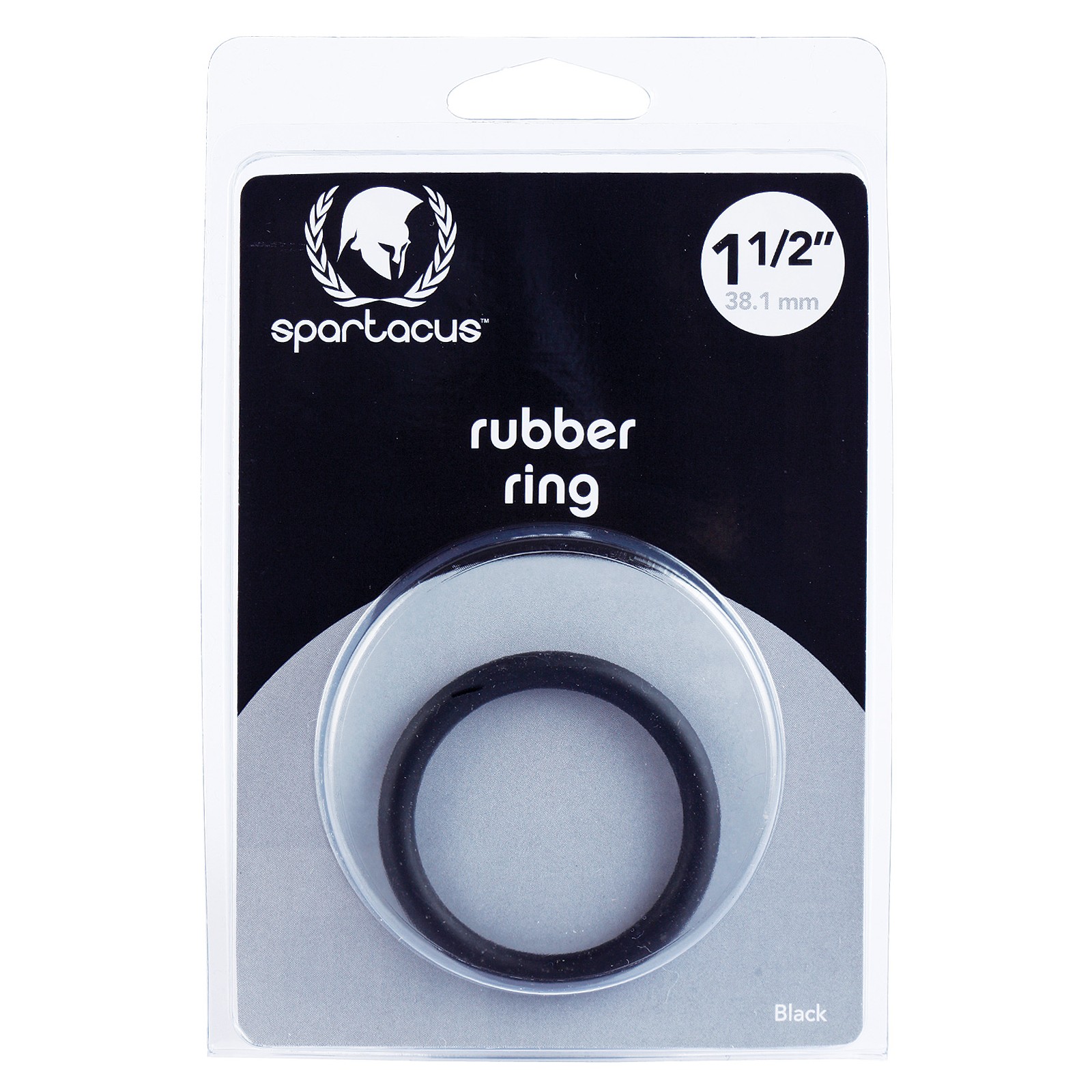 Spartacus Rubber Cock Ring Black