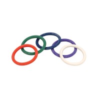 Spartacus 1.5 Rubber Cock Ring Set Rainbow | Pleasure Enhancer