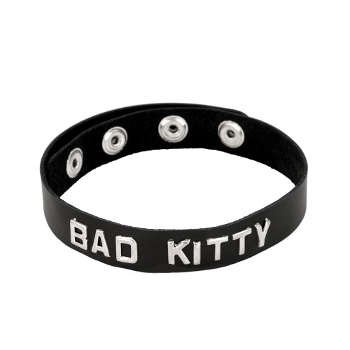 Spartacus BAD KITTY Leather Collar - Premium Comfort