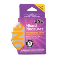 Condones de Placer Mixto One - Caja de 3