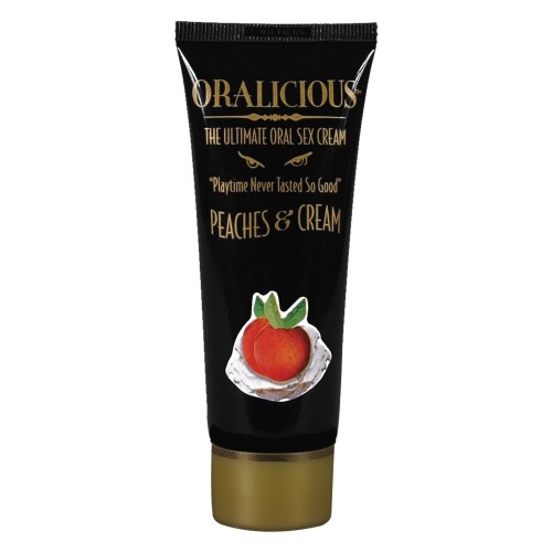 Crema Sexual Oralicious Melocotones con Crema - 2 oz