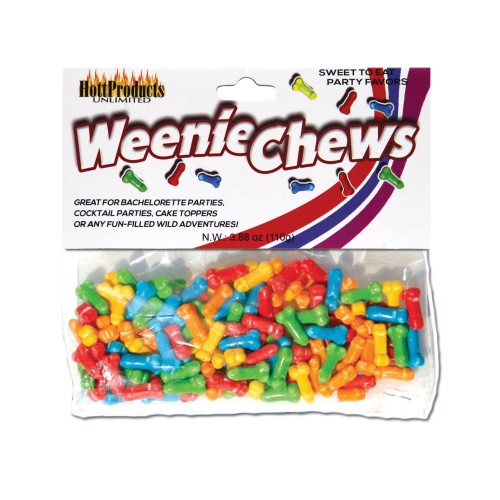 Weenie Chews Assorted Flavors Bag of 125