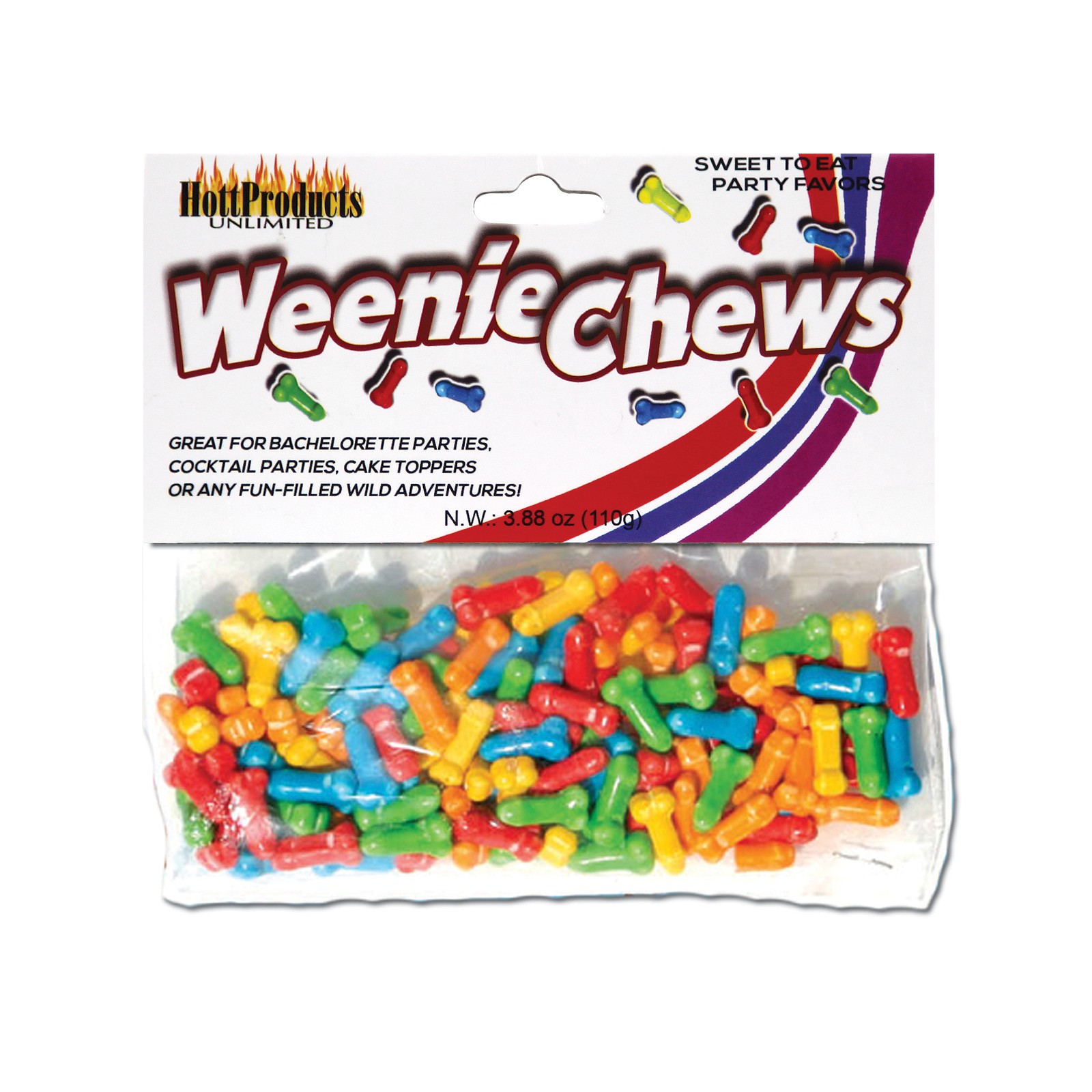 Weenie Chews Assorted Flavors Bag of 125