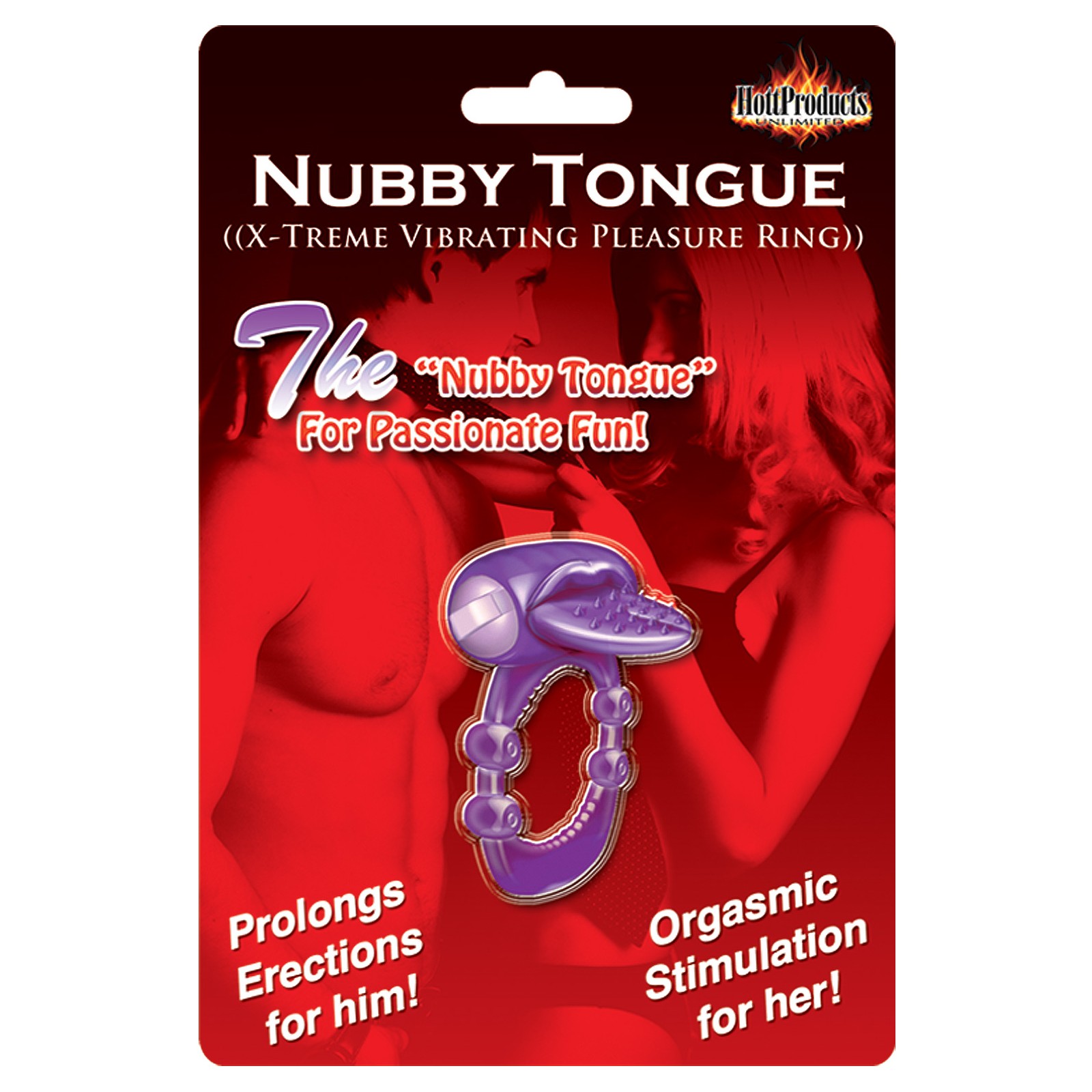 Anillo Vibrador Nubby Tongue X-treme - Potenciador de Placer