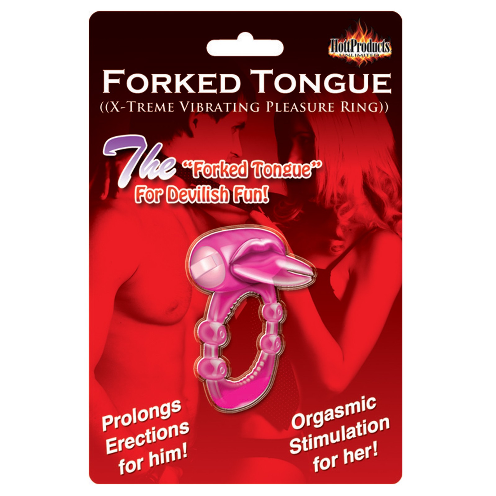 Anillo Vibrante Forked Tongue X-treme - Magenta