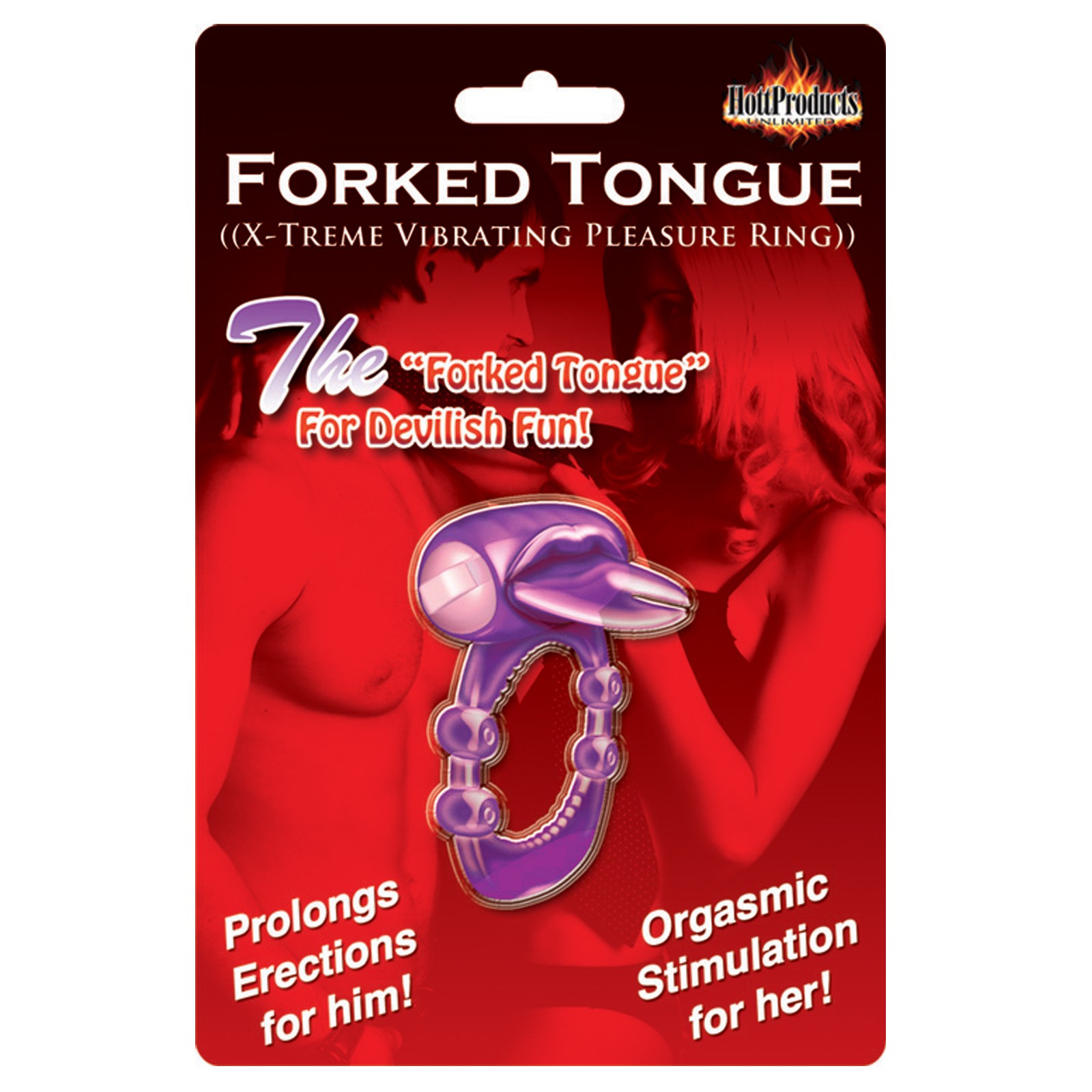 Anillo de Placer Vibrante Forked Tongue X-treme