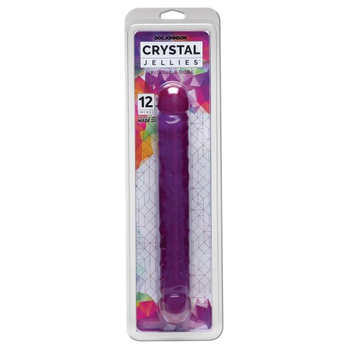 Dildo Doble Crystal Jellies 12"|Doc Johnson|Placer