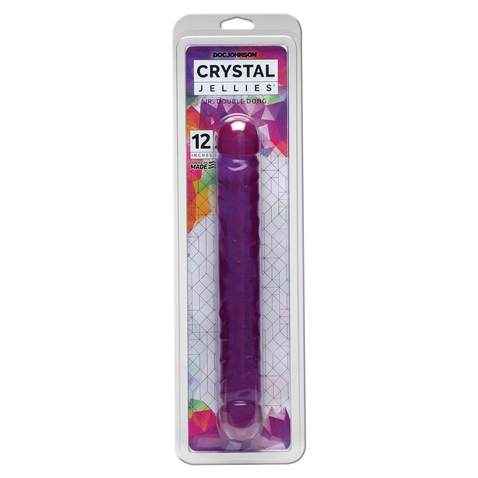 Dildo Doble Crystal Jellies 12"|Doc Johnson|Placer