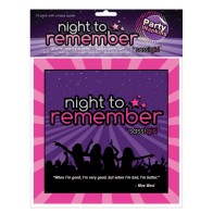 Night to Remember Purple Party Napkins Pack of 10