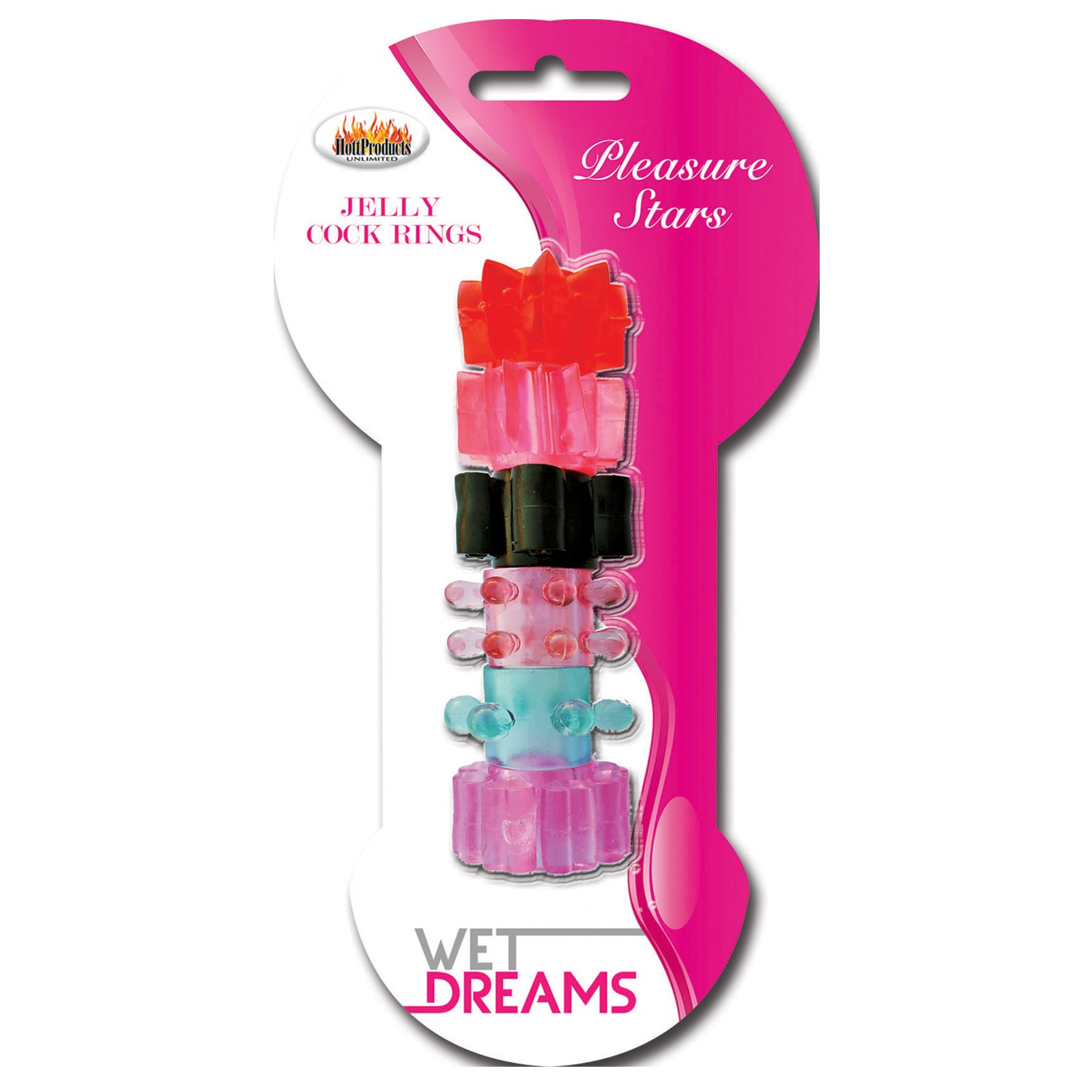 Pack de Anillos para el Pene Jelly Pleasure Stars Wet Dreams