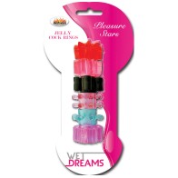 Pack de Anillos para el Pene Jelly Pleasure Stars Wet Dreams