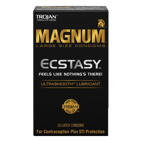 Condones Trojan Magnum Ecstasy - Protección Sensacional