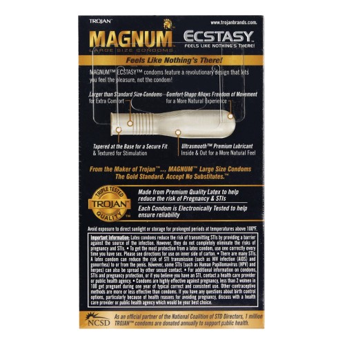 Condones Trojan Magnum Ecstasy - Protección Sensacional