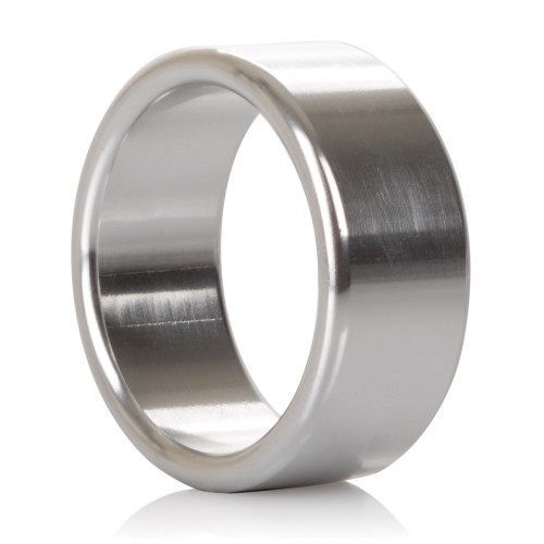 Medium Silver Alloy Metallic Ring for Enhanced Pleasure