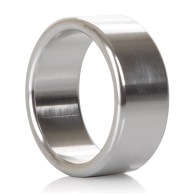 Medium Silver Alloy Metallic Ring for Enhanced Pleasure