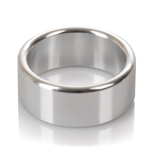 Medium Silver Alloy Metallic Ring for Enhanced Pleasure