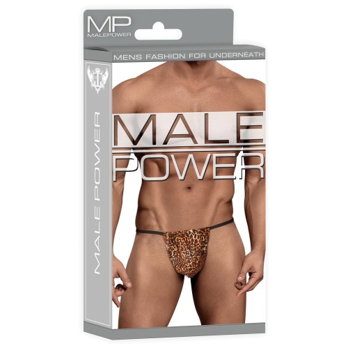 Male Power Animal Print Posing Strap Thong - Sexy Comfort