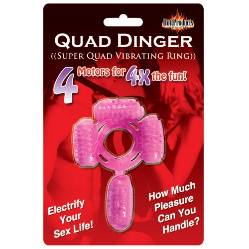 Humm Dinger Super Quad Vibrator Magenta