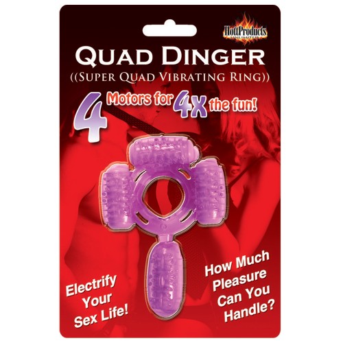 Humm Dinger Super Quad Vibrador Púrpura