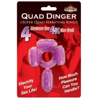 Humm Dinger Super Quad Vibrador Púrpura