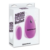 Neon Luv Touch Bullet 5 Function Purple