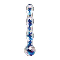 Icicles No. 8 Glass Massager Clear Blue