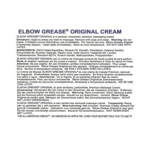 Crema Elbow Grease Original para Mayor Estimulación