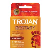 Preservativos Trojan Ultra Ribbed Ecstasy