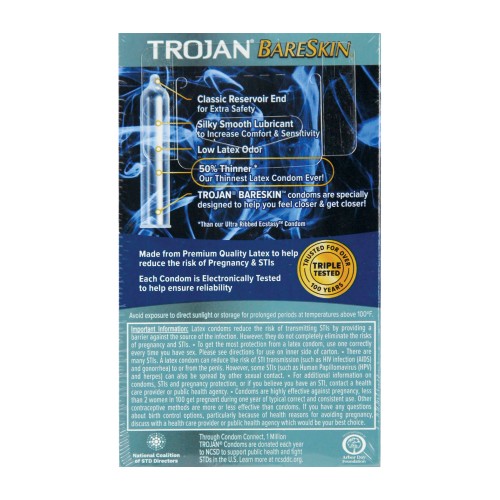 Preservativos Trojan BareSkin para el Placer Supremo