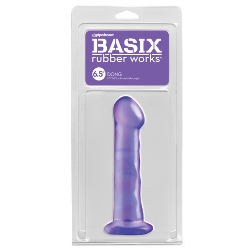 Basix Rubber Works 6.5 Inch Dong Purple