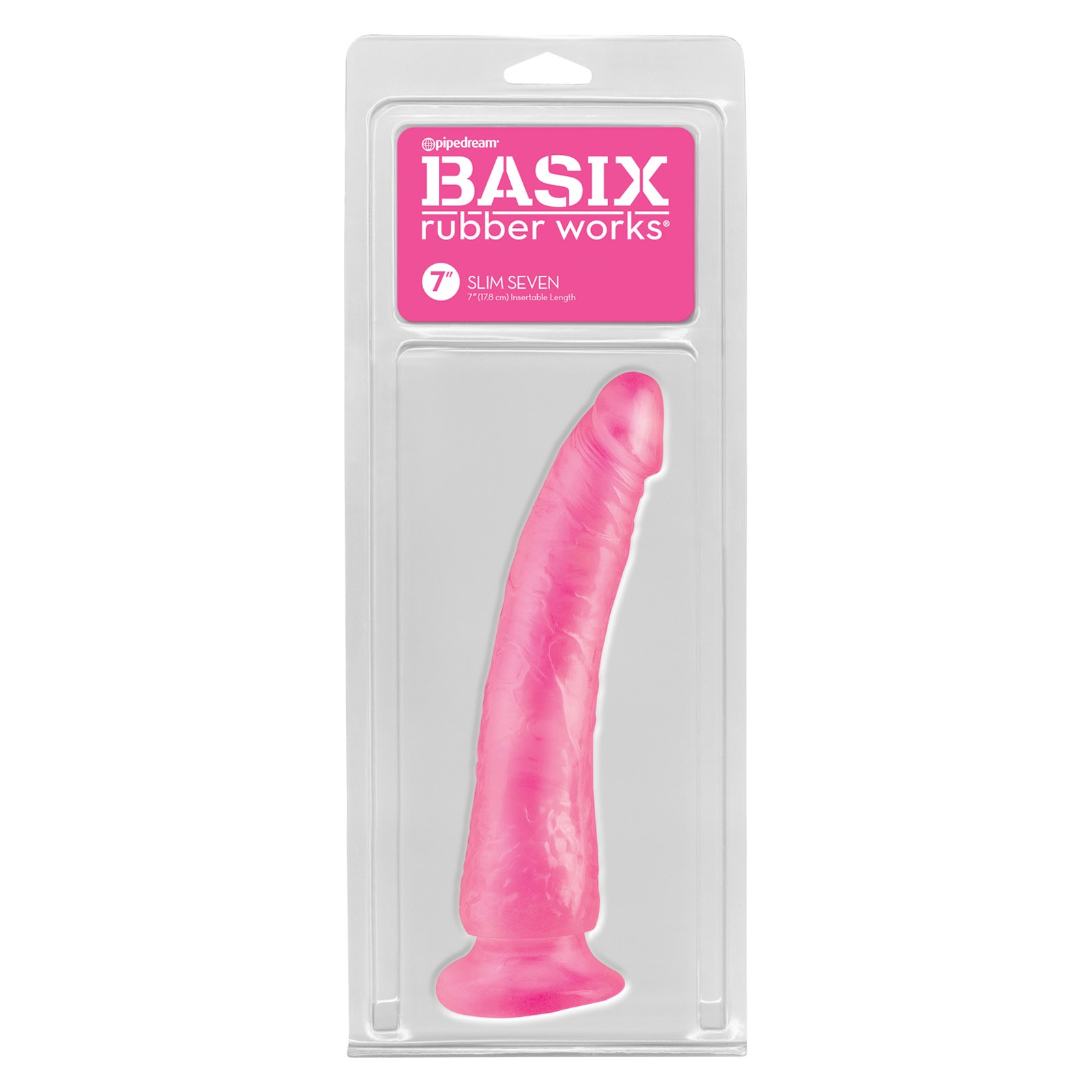 Basix Rubber Works 7 Slim Dong Pink - Comfortable and Flexible