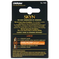 Condones Lifestyles SKYN Elite Grande Caja de 3