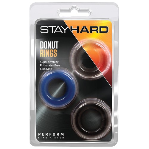 Blush Stay Hard Cock Ring Set - Performance Enhancer