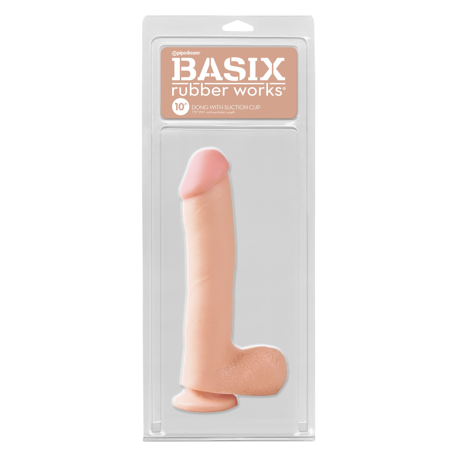 Basix Rubber Works 10" Dong - Flexible Pleasure