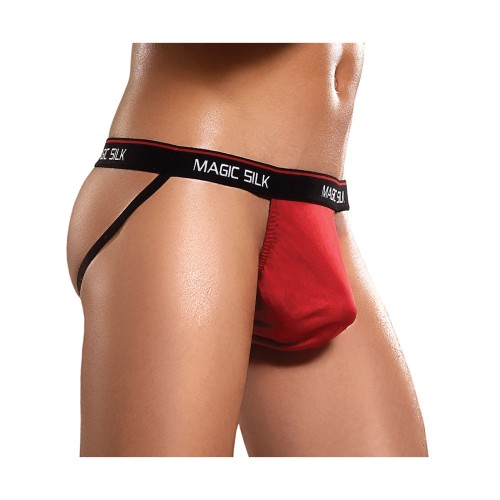 Jock Strap de Seda 100% - Lujo Rojo