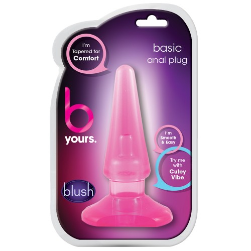 Blush B Yours Basic Anal Plug - Pink