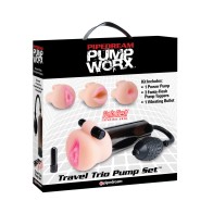 Pump Worx Travel Trio Pump Set