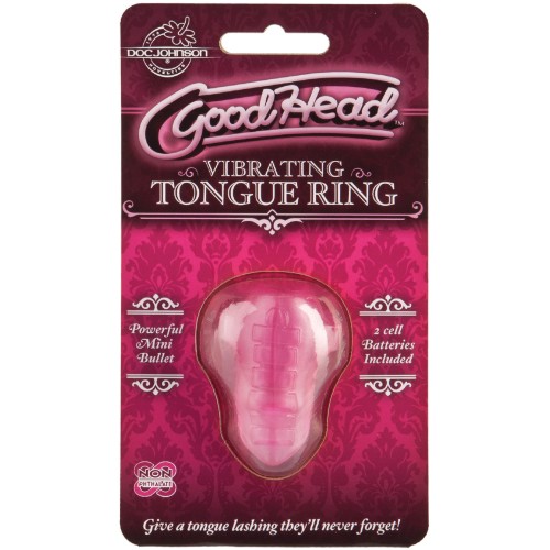 Anillo Vibrador para Lengua GoodHead - Rosa