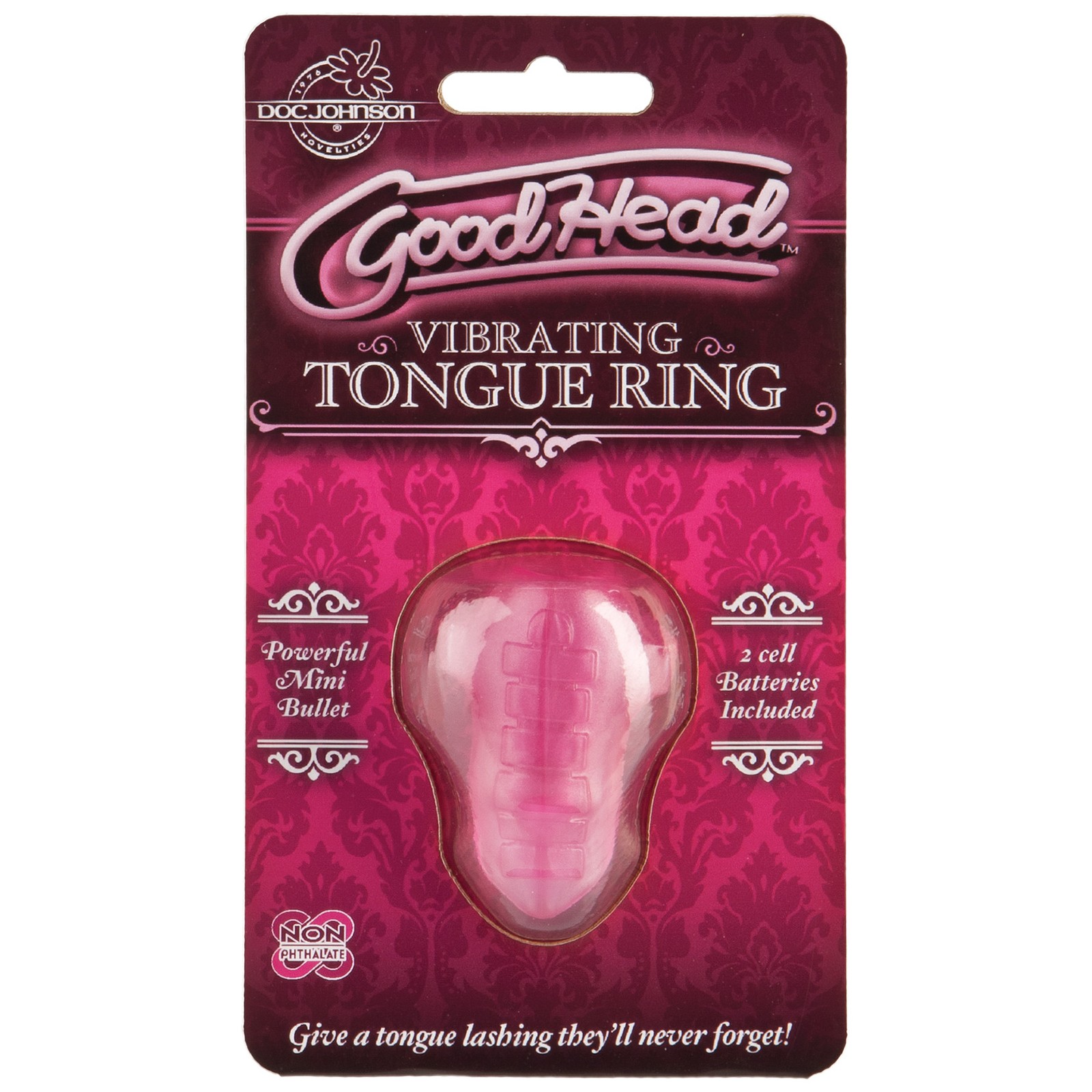 Anillo Vibrador para Lengua GoodHead - Rosa