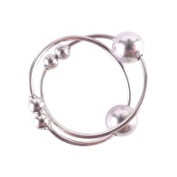 Fetish Fantasy Non-Piercing Nipple Bull Rings Silver