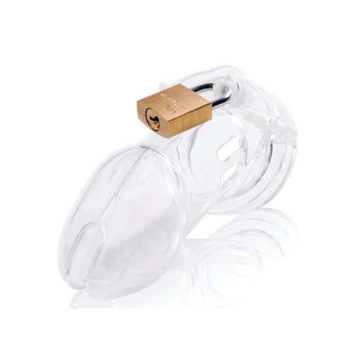 CB-6000 Chastity Device - 3 1/4" Clear Cock Cage