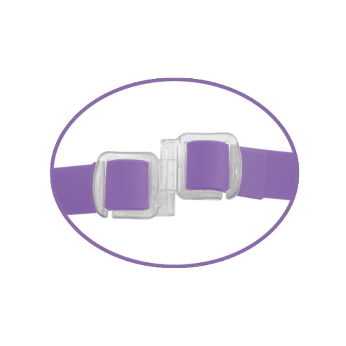 Fetish Fantasy Elite Vibrating Double Delight Strap On - Purple